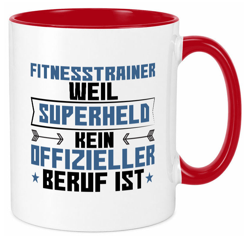 Superheld Fitnesstrainer | Personal Trainer Sport Geschenkidee Humor Tasse
