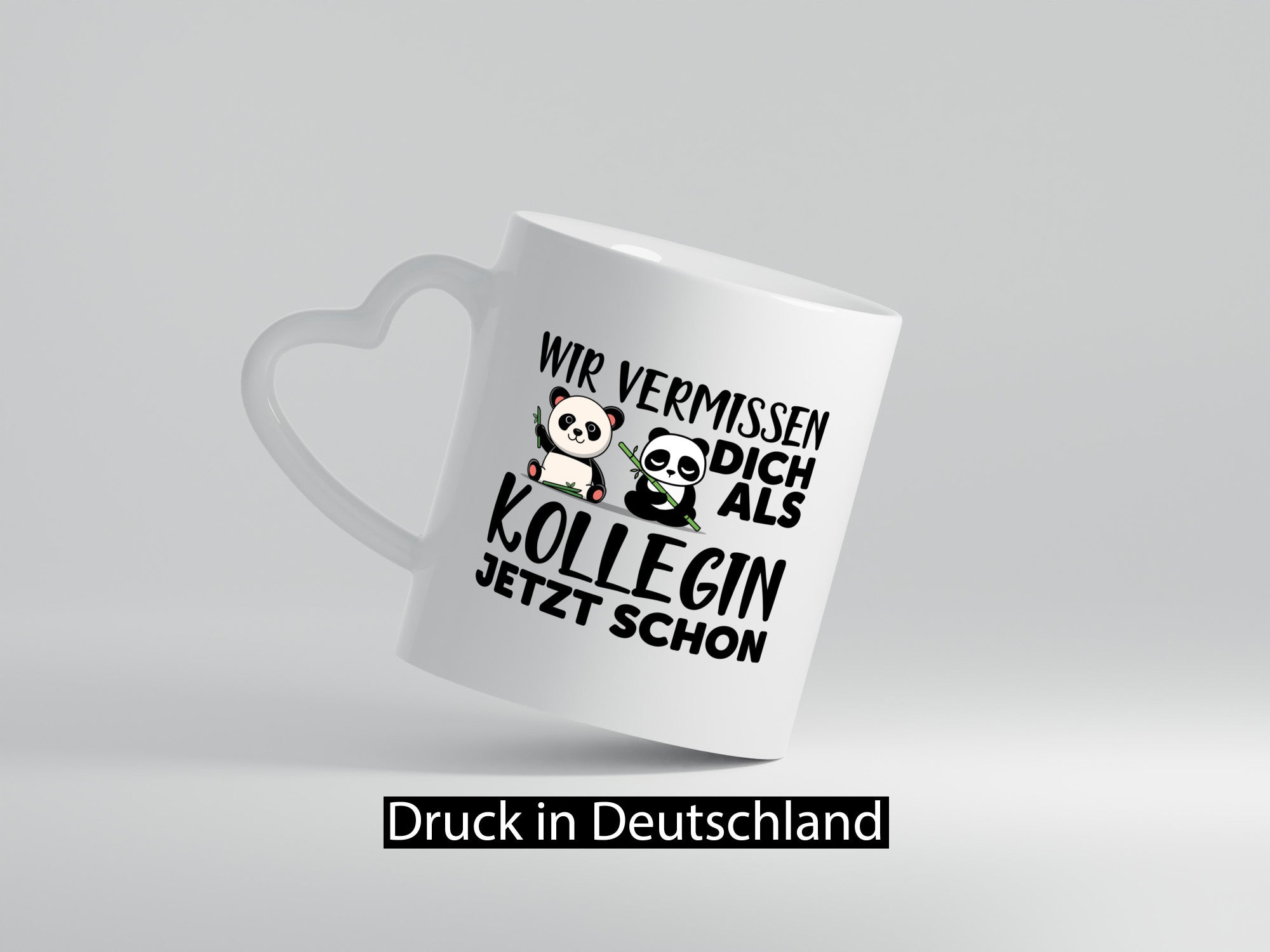 Kollegin Abschiedsgeschenk | Büro Tasse Pandas Humor Arbeit Kollegen