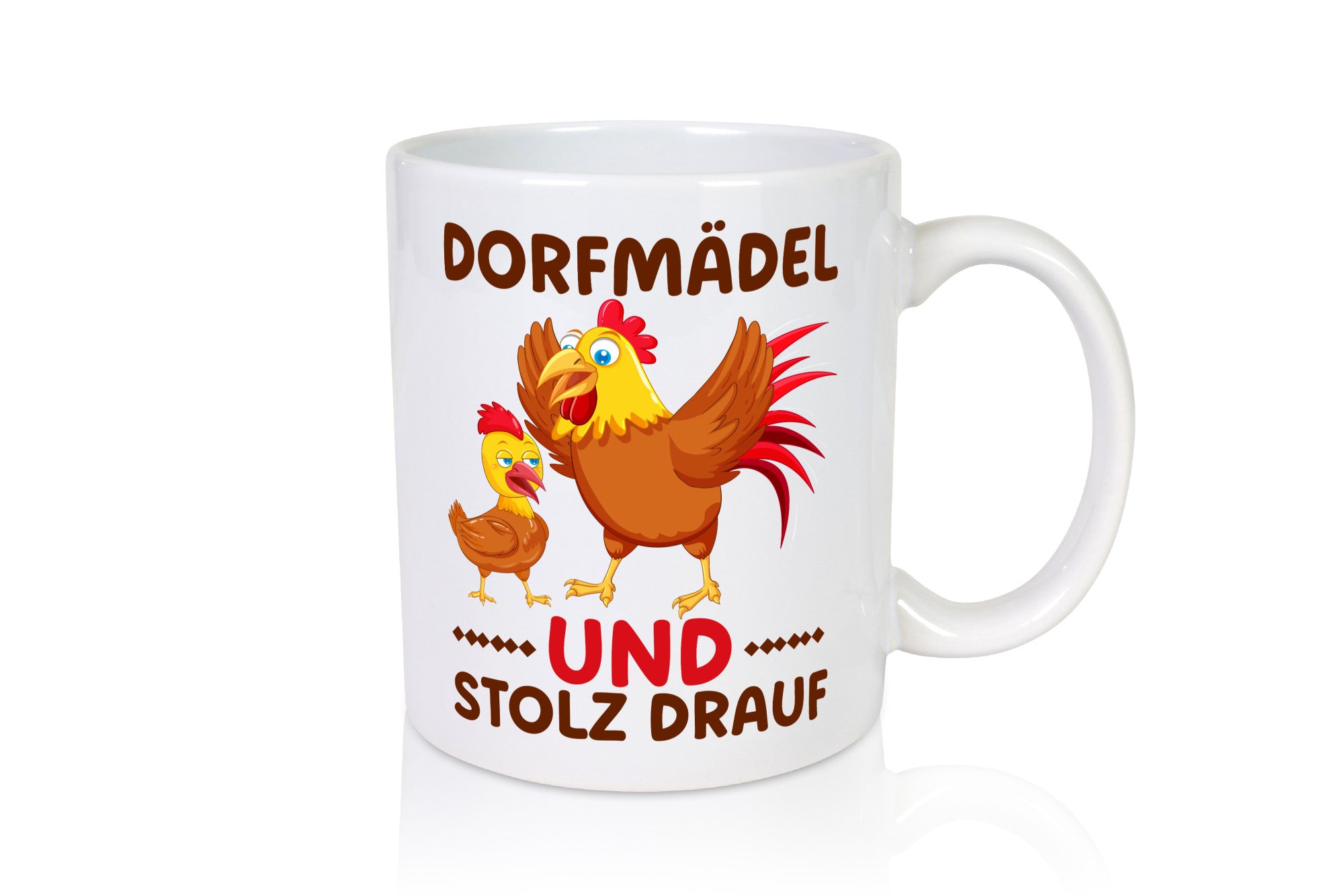 Dorfmädel und stolz drauf | Hühner Dorf Bauern Humor Geschenkidee Tasse