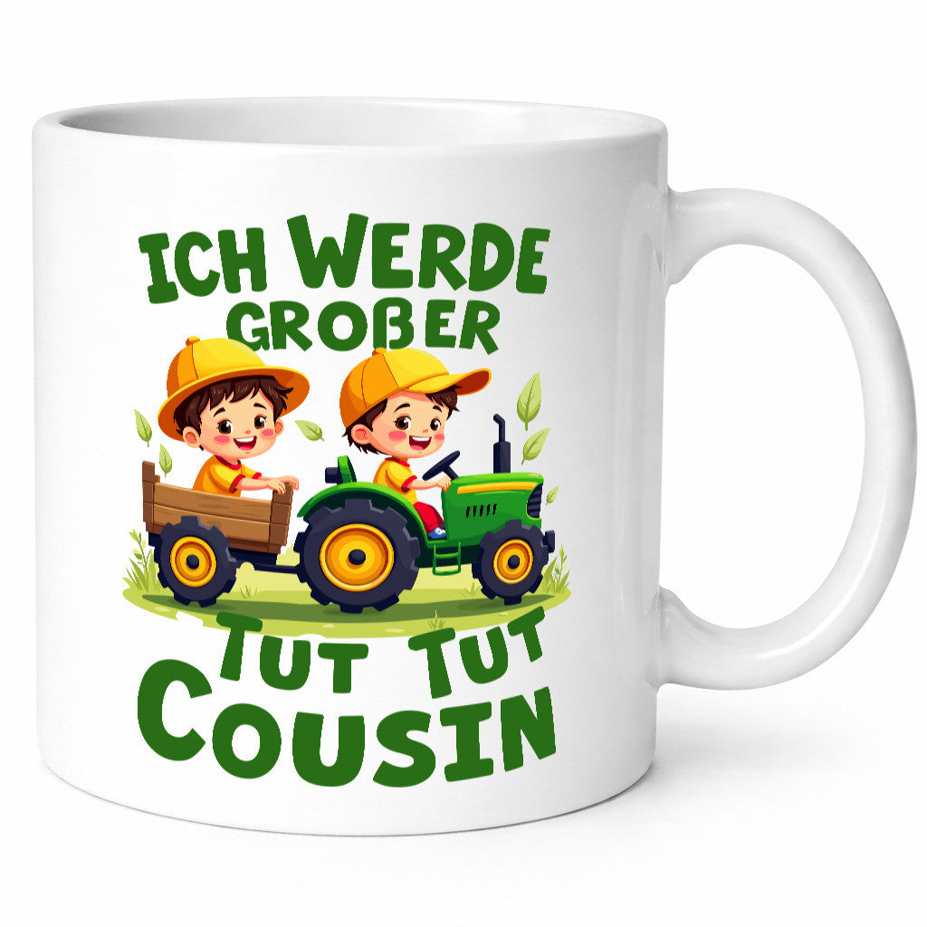 Ich werde Großcousin | Familie Bauer lustiger Spruch Geschenk Geschenkidee