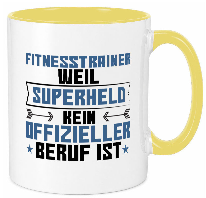 Superheld Fitnesstrainer | Personal Trainer Sport Geschenkidee Humor Tasse