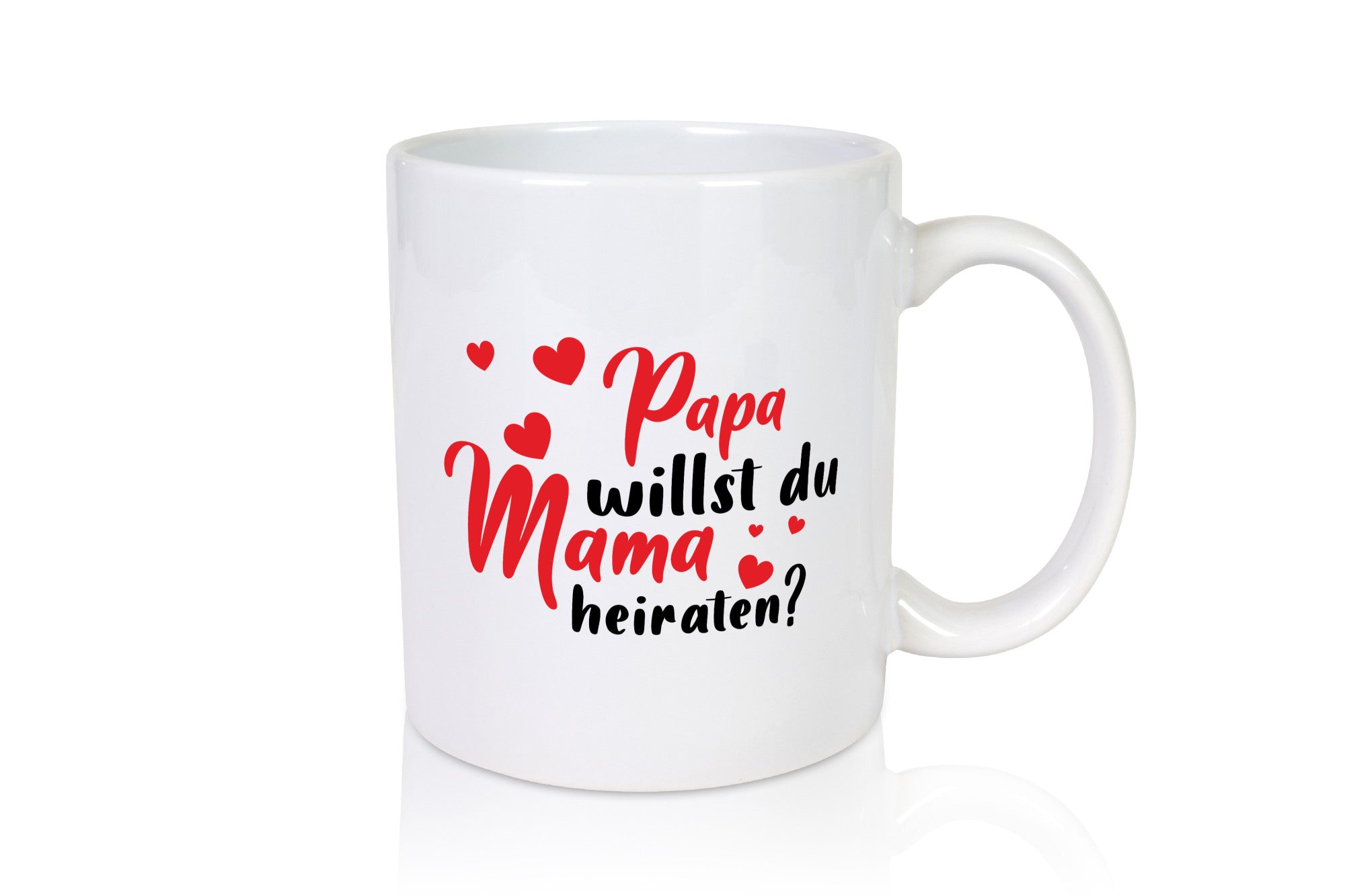 Papa, Mama, heiraten | Herzen Geschenk Familie Geschenkidee lustiger Spruch