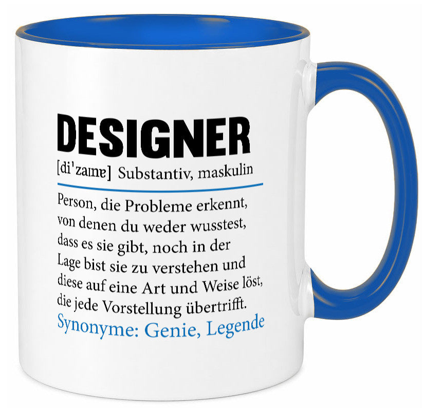 Designer Beruf | Gestalter Medien Schmuck Mode Geschenk Arbeit Kollegen Büro Tasse