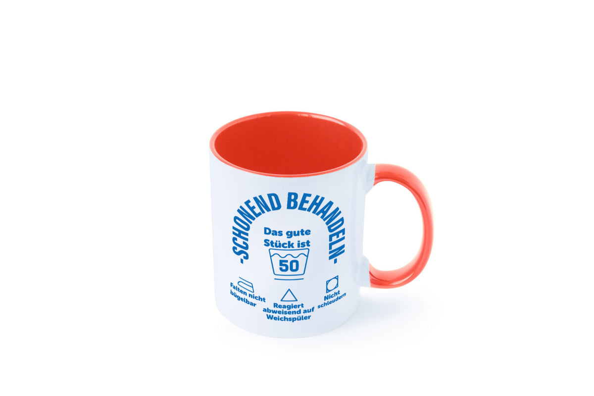 Schonend behandeln | 50 Geburtstag Humor Geschenkidee Tasse