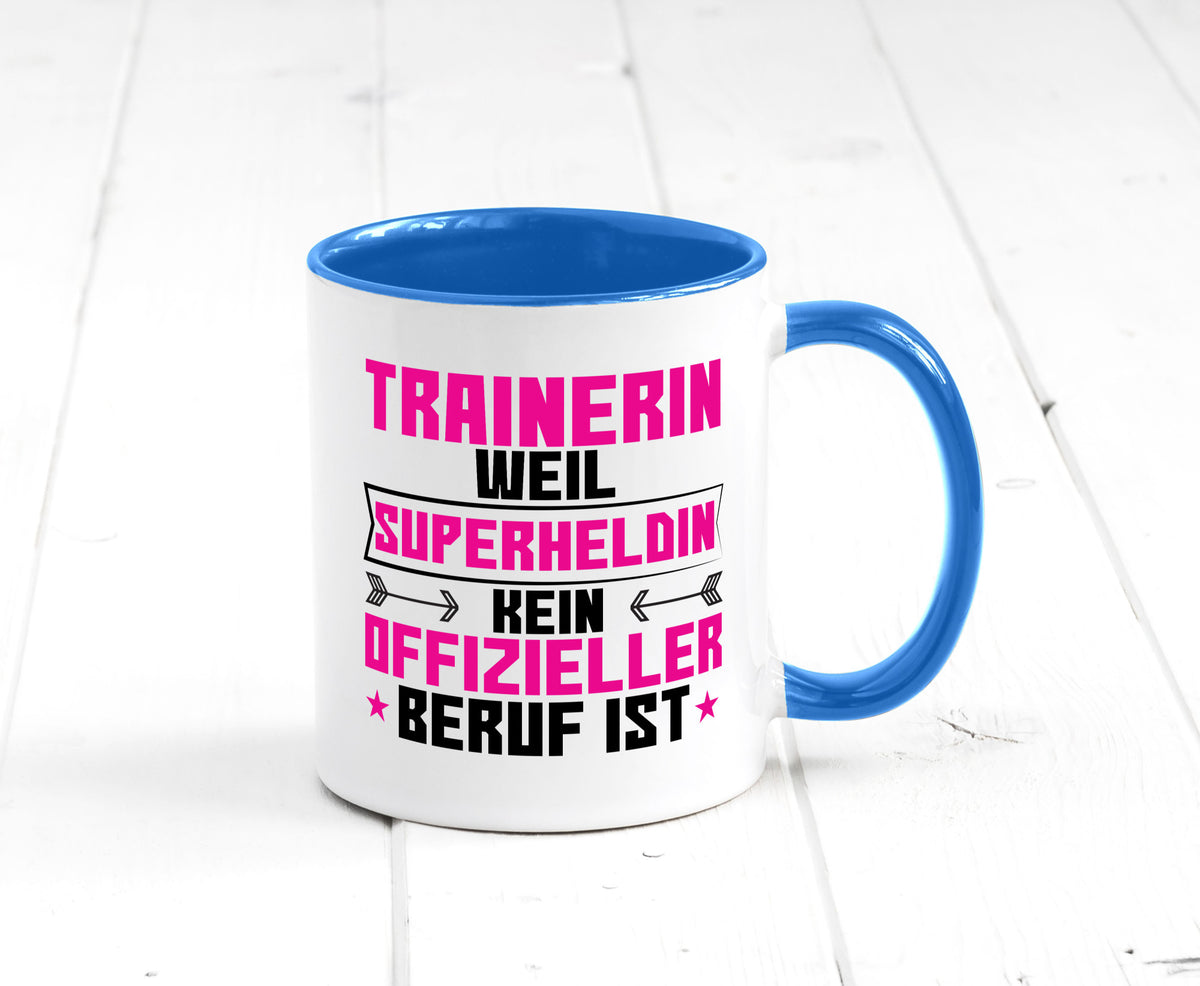 Superheldin Trainerin | Sportverein Humor Geschenkidee Tasse