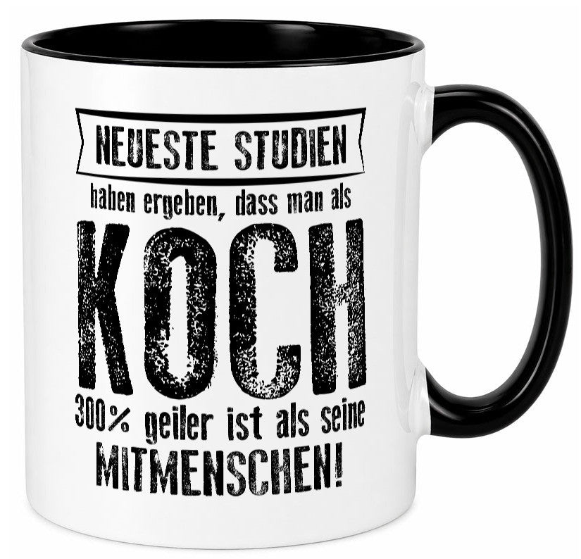 Neuste Studien: Koch | Chefkoch Humor Arbeit Kollegen Büro Geschenkidee Tasse