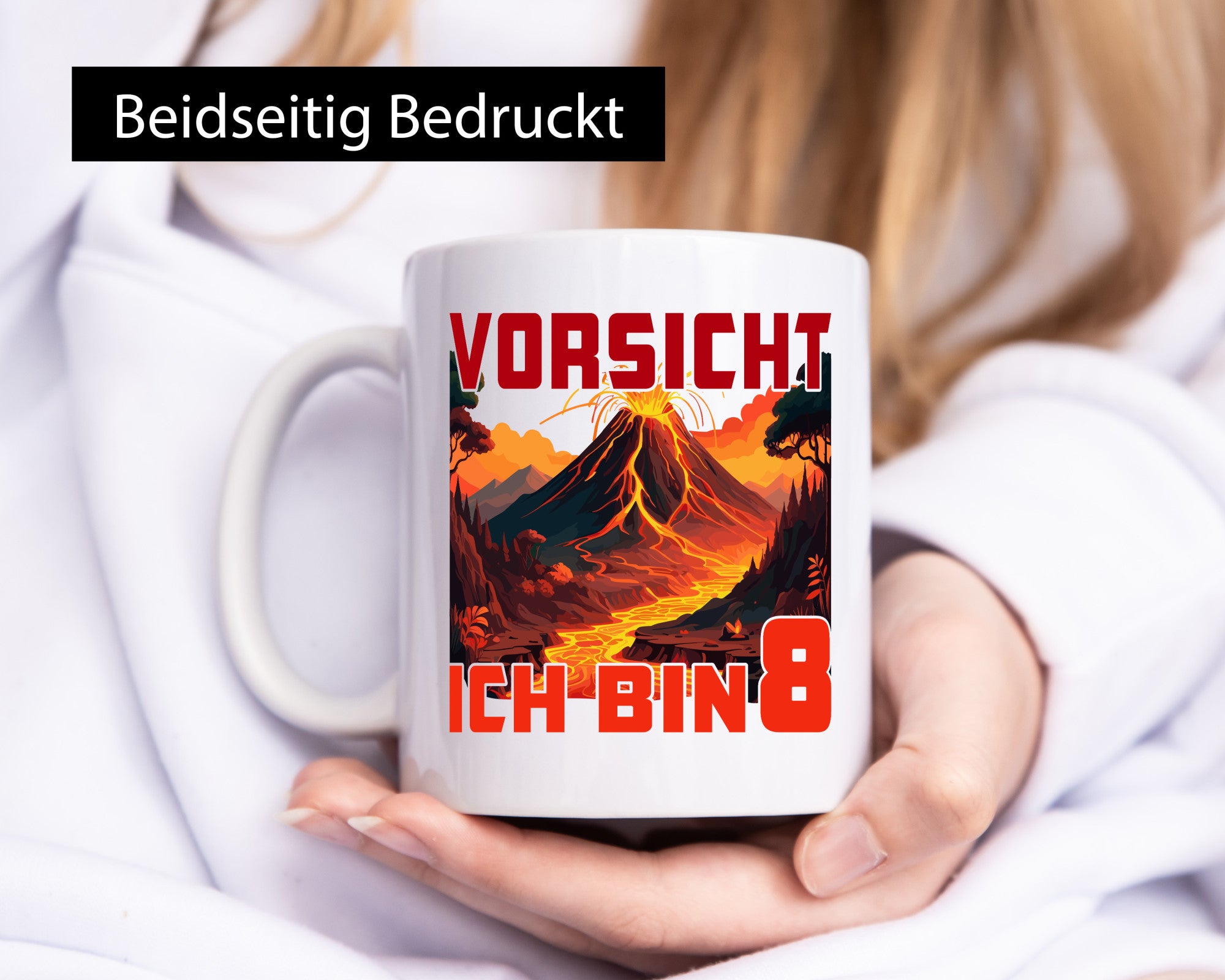 8. Geburtstag | 8 Jahre Vulkanausbruch Vulkan Geschenk Geschenkidee lustiger