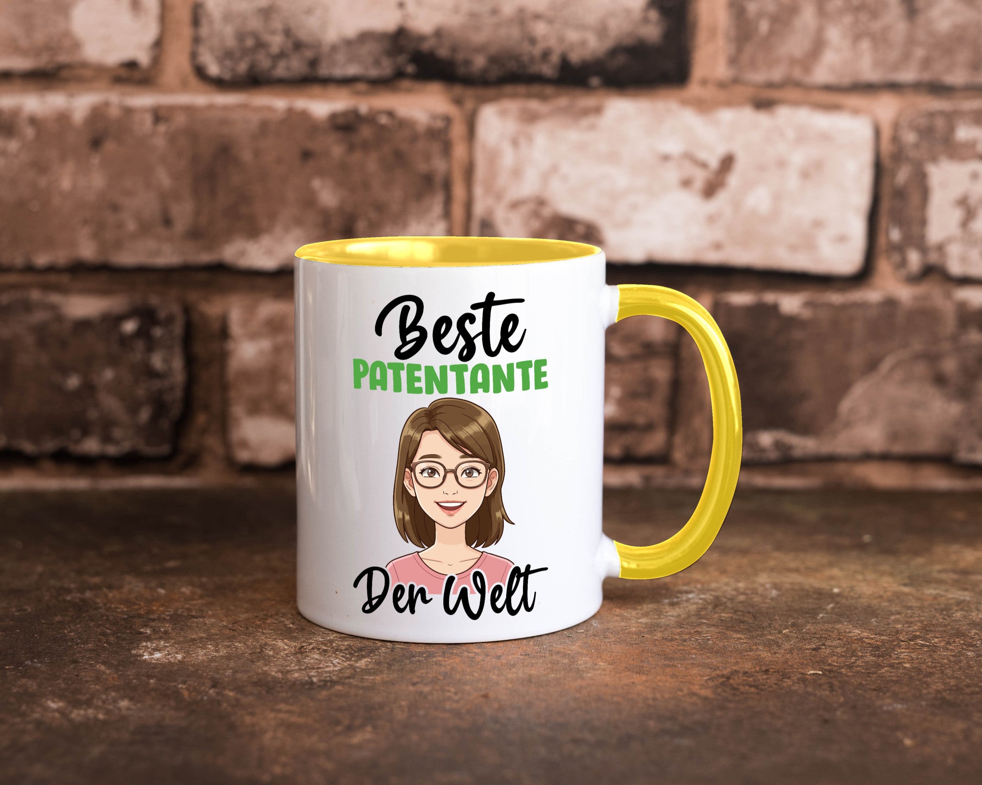 Beste Patentante | Tante lustiger Spruch Geschenk Humor Geschenkidee Tasse
