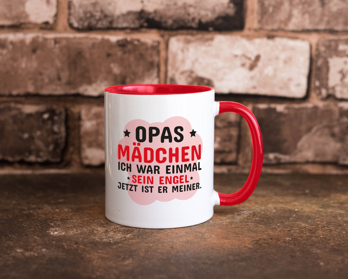 Opas Mädchen | Trauer Tasse Abschied Enkelin lustig Familie Geschenkidee