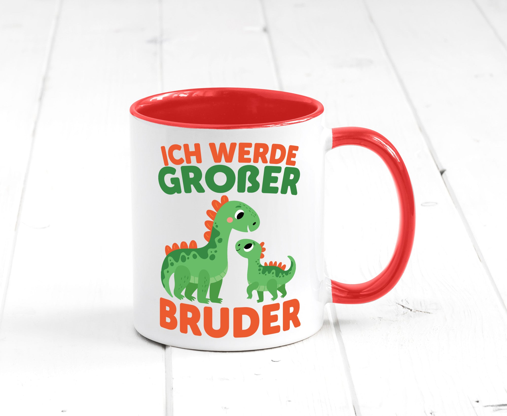 Ich werde Großer Bruder | Dino Brudersaurus lustig Humor Geschenkidee Geschenk