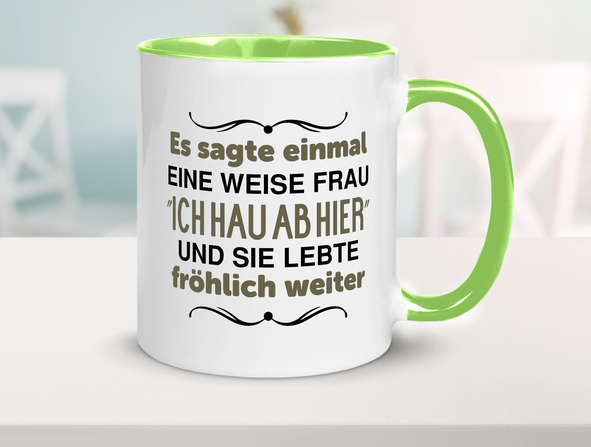 Eine weise Frau sagte einmal | Trennung lustig Humor Geschenkidee Geschenk Tasse