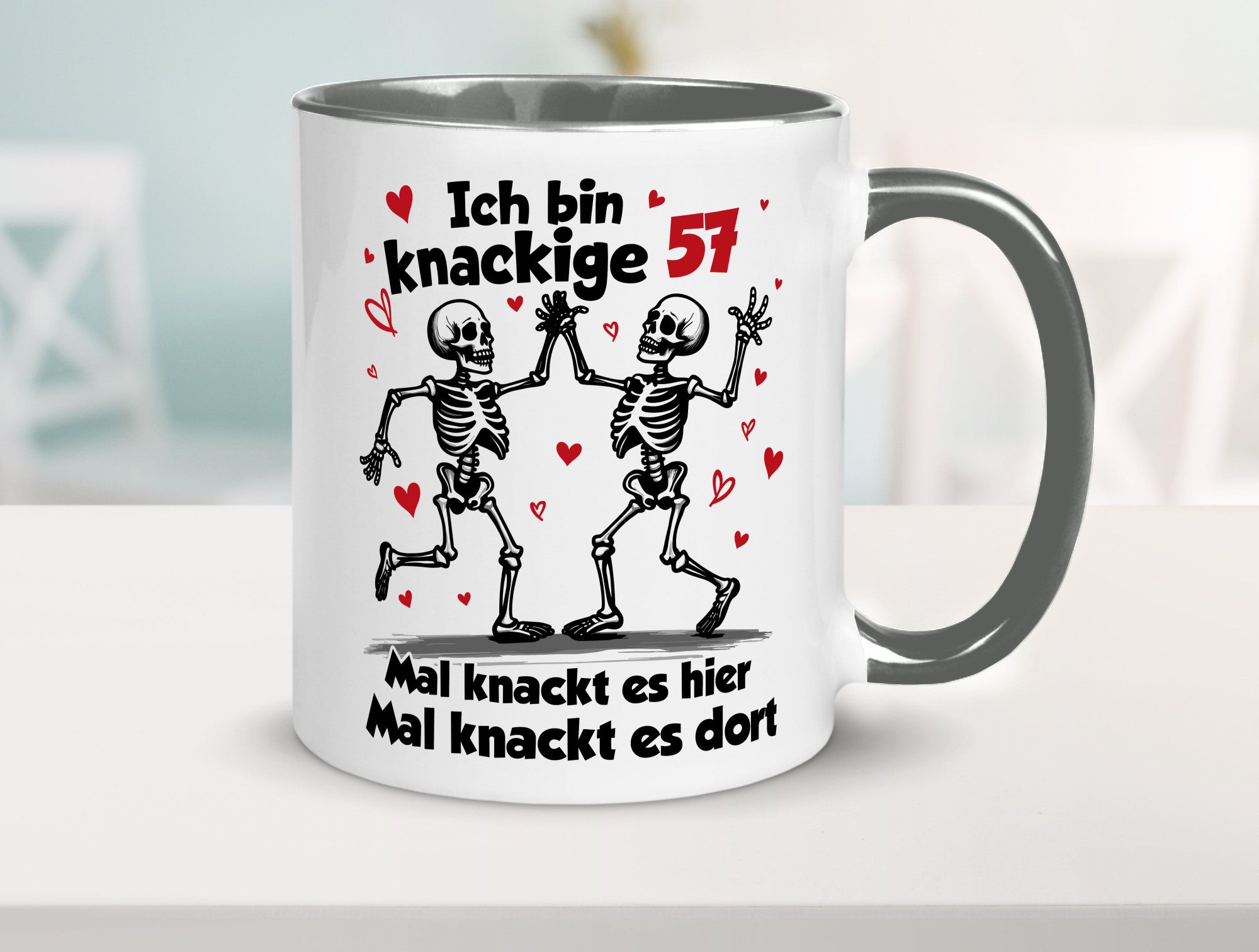 57. Geburtstag | Knackige 57 Ich bin alt lustig Geschenkidee Geschenk Tasse