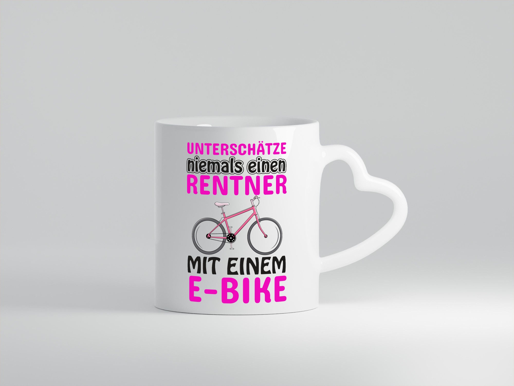 Rentner mit E-Bike | Fahrrad Tasse Rente Humor Geschenk Ruhestand Jubiläum