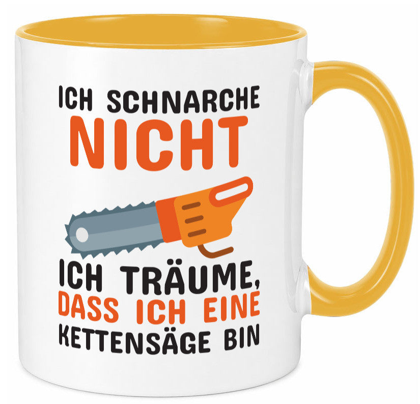 Ich schnarche nicht lustiger Spruch Geschenk Humor Geschenkidee Tasse