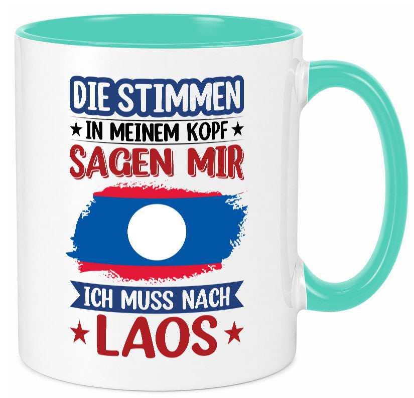 Laos | Urlaub Stimmen in meinem Kopf Traumland lustig Humor Geschenkidee