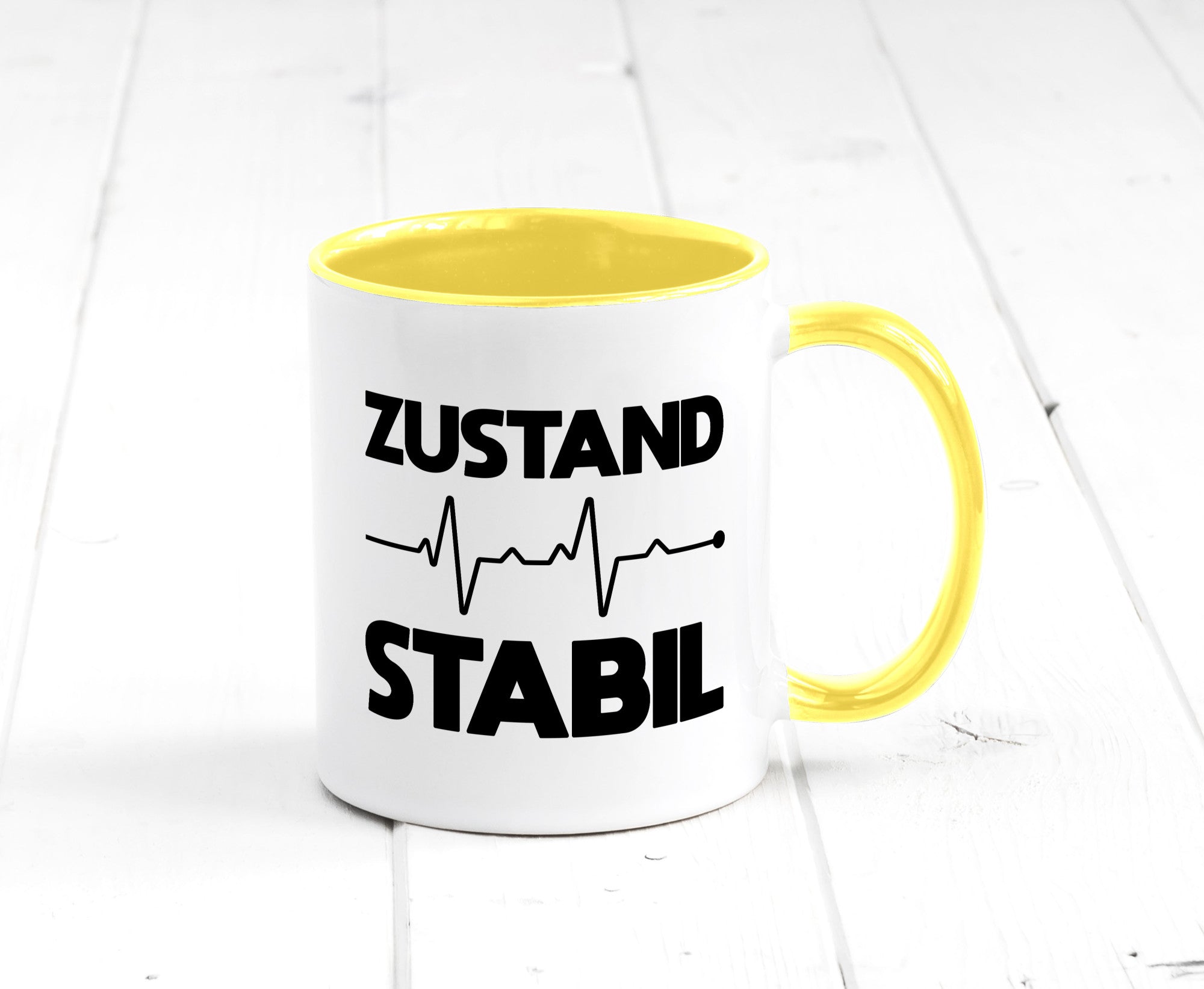 Zustand Stabil | Herzschlag Heartbeat lustiger Spruch Geschenk Humor