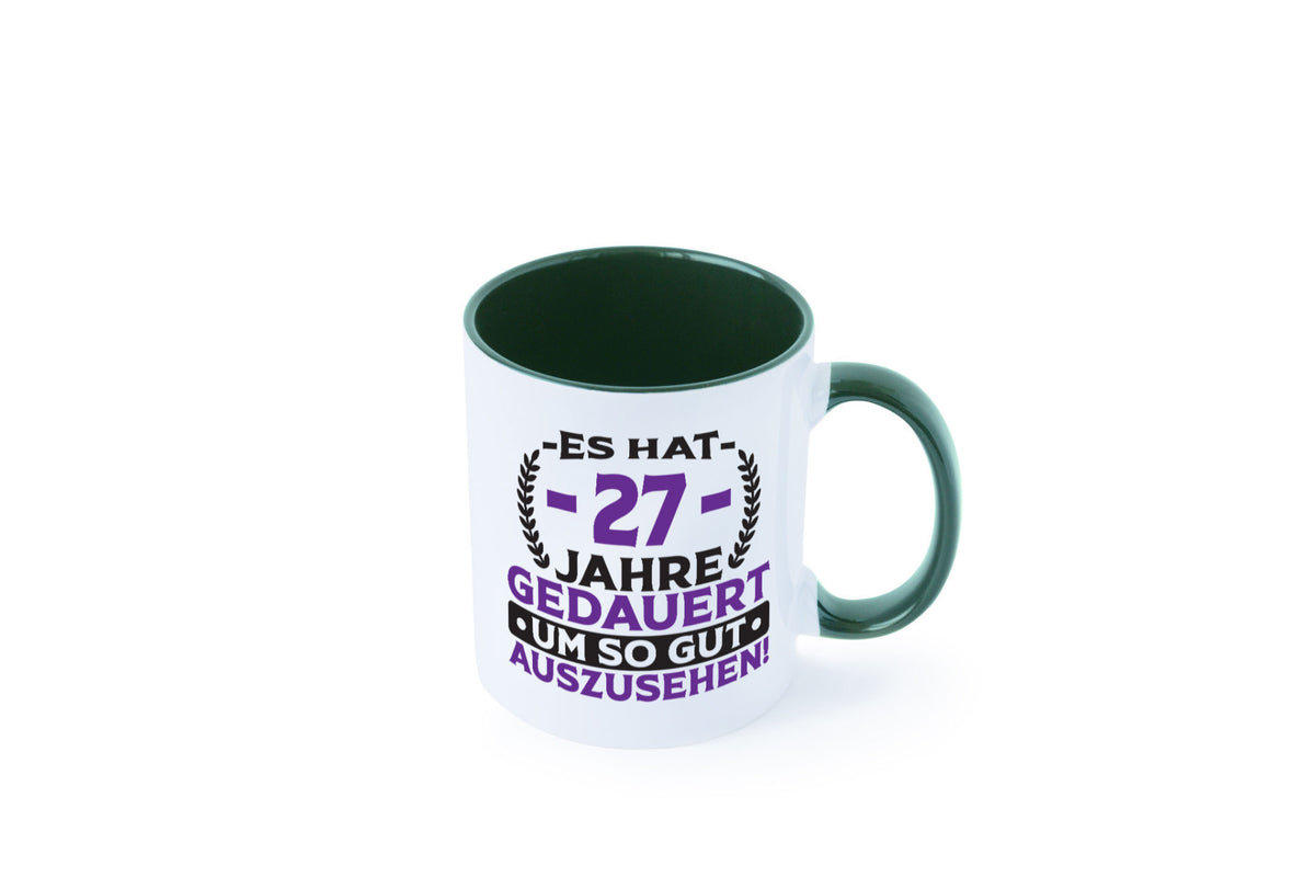 27 Jahre gedauert um so gut auszusehen | 27. Geburtstag v2 Geschenkidee Humor Tasse