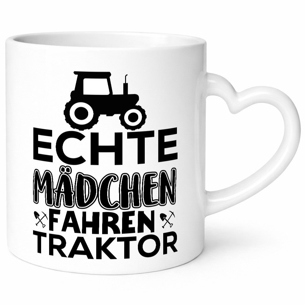 Mädchen fahren Traktor | Trekker Tasse Landwirtin lustiger Spruch Geschenk