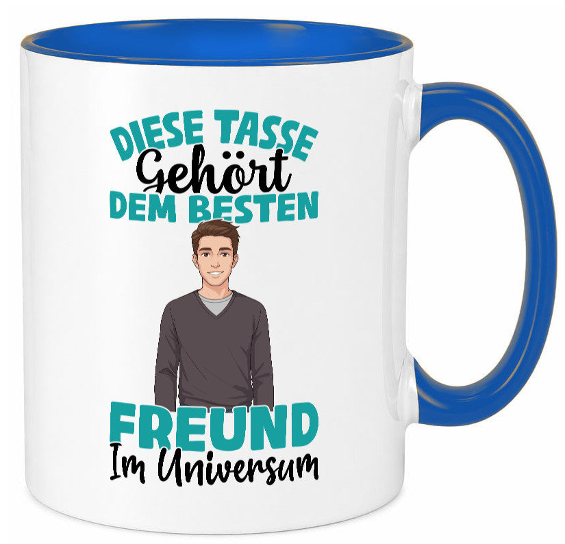 Im Universum: Freund | Beziehung Partner Liebe Geschenk Humor Geschenkidee Tasse