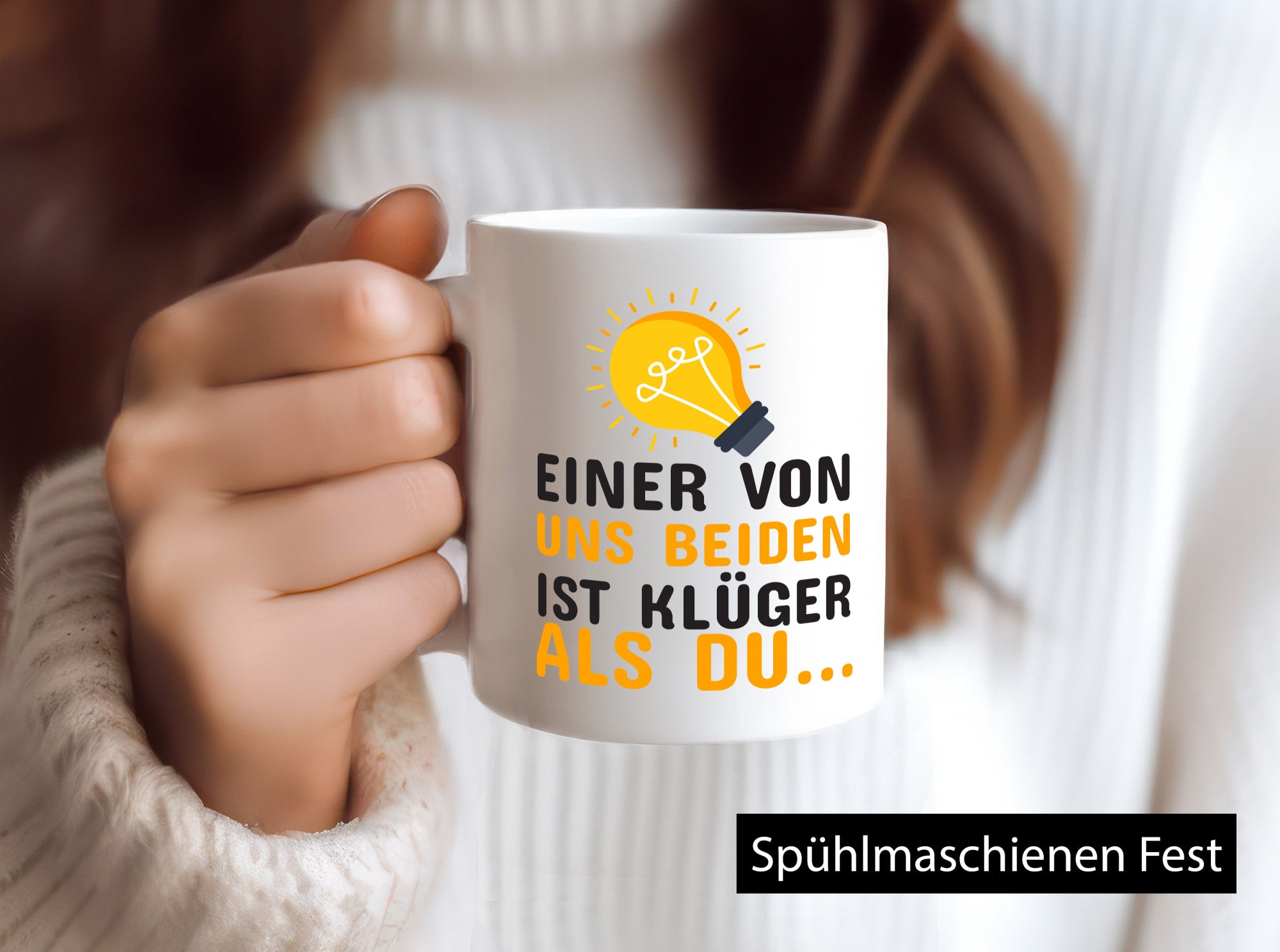Ich bin klüger lustig Humor Geschenkidee Geschenk Tasse