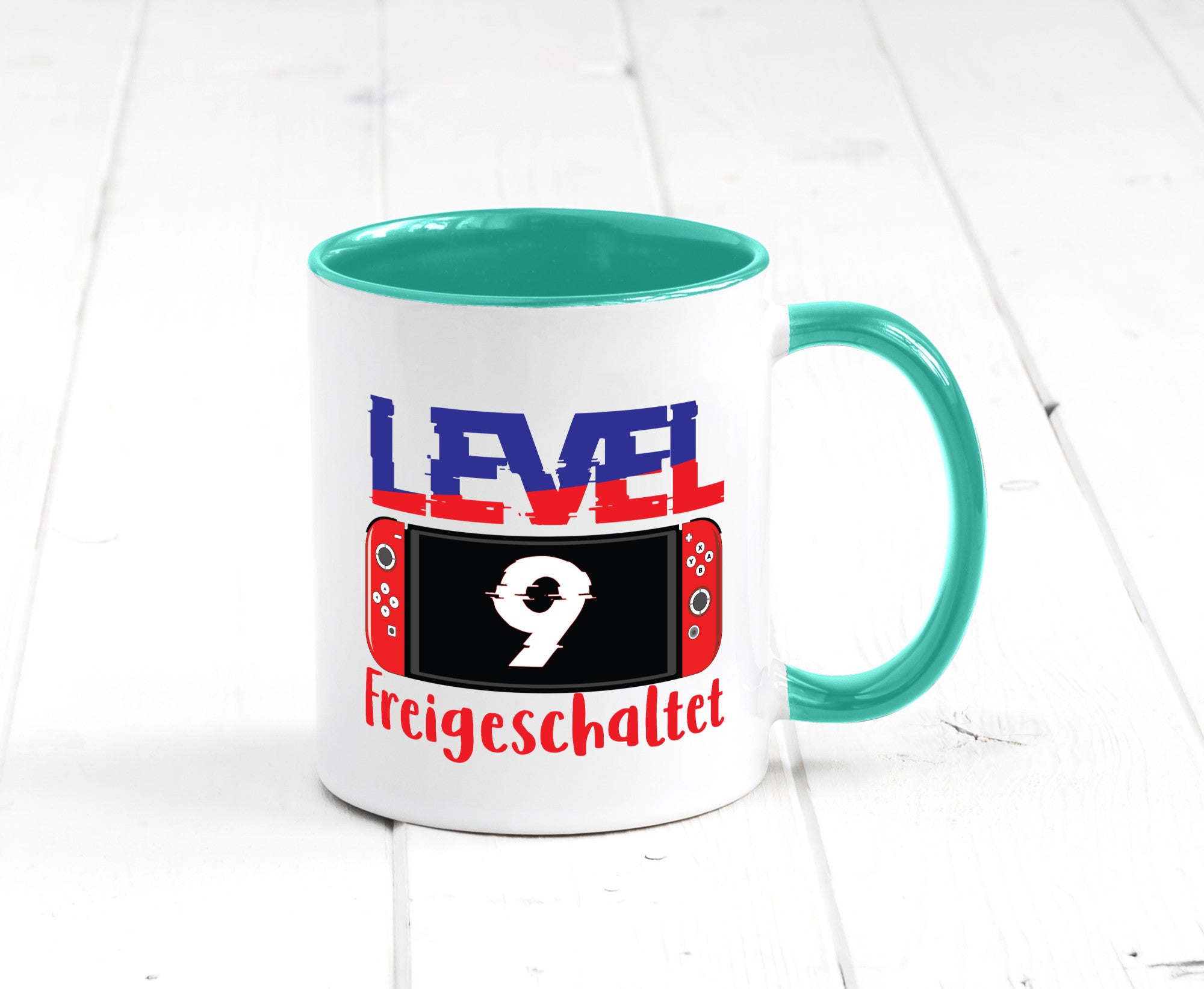Level 9 Freigeschaltet | 9. Geburtstag Zocker Gamer Humor Geschenkidee Tasse