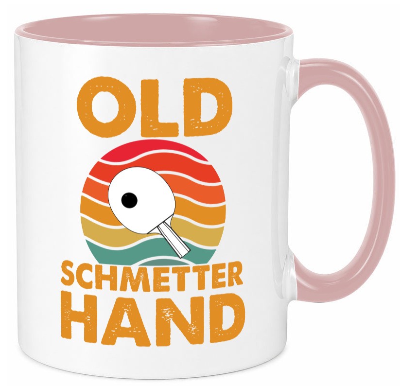 Old Schmetterhand | Vereinssport Tischtennis Spruch lustiger Geschenk Humor Tasse