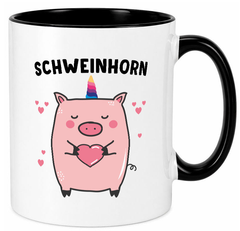Schweinhorn lustig Humor Geschenkidee Geschenk Tasse