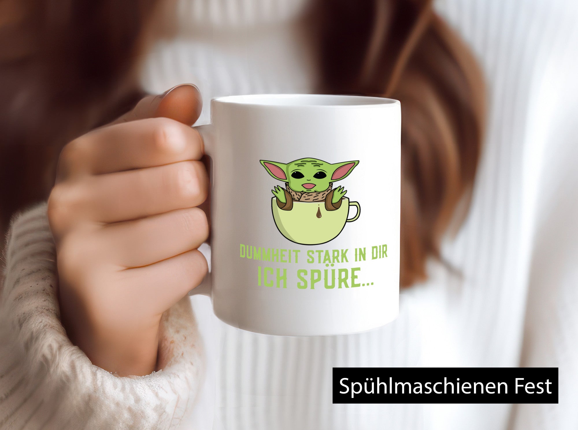 Dummheit stark in dir | Yoda Comic frecher Spruch lustig Humor Geschenkidee