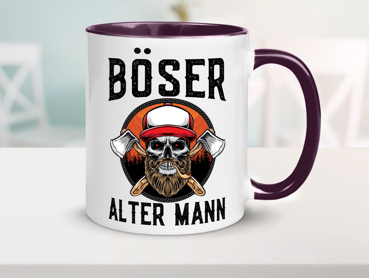 Böser alter Mann Humor Geschenkidee Tasse