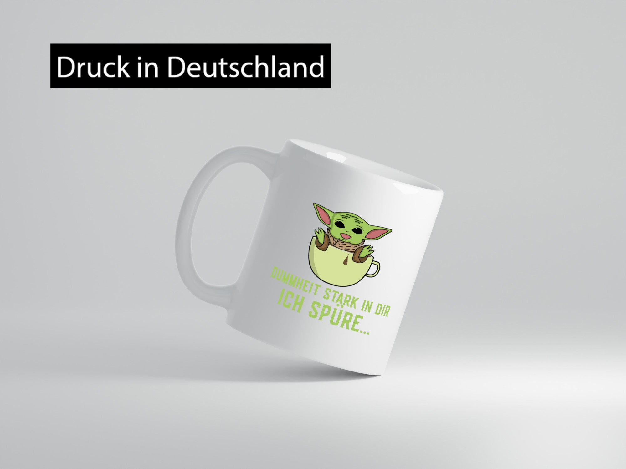 Dummheit stark in dir | Yoda Comic frecher Spruch lustig Humor Geschenkidee