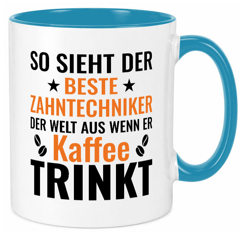 Kaffee trinkt: Zahntechniker | Zahnmedizin Geschenk Humor Geschenkidee lustiger