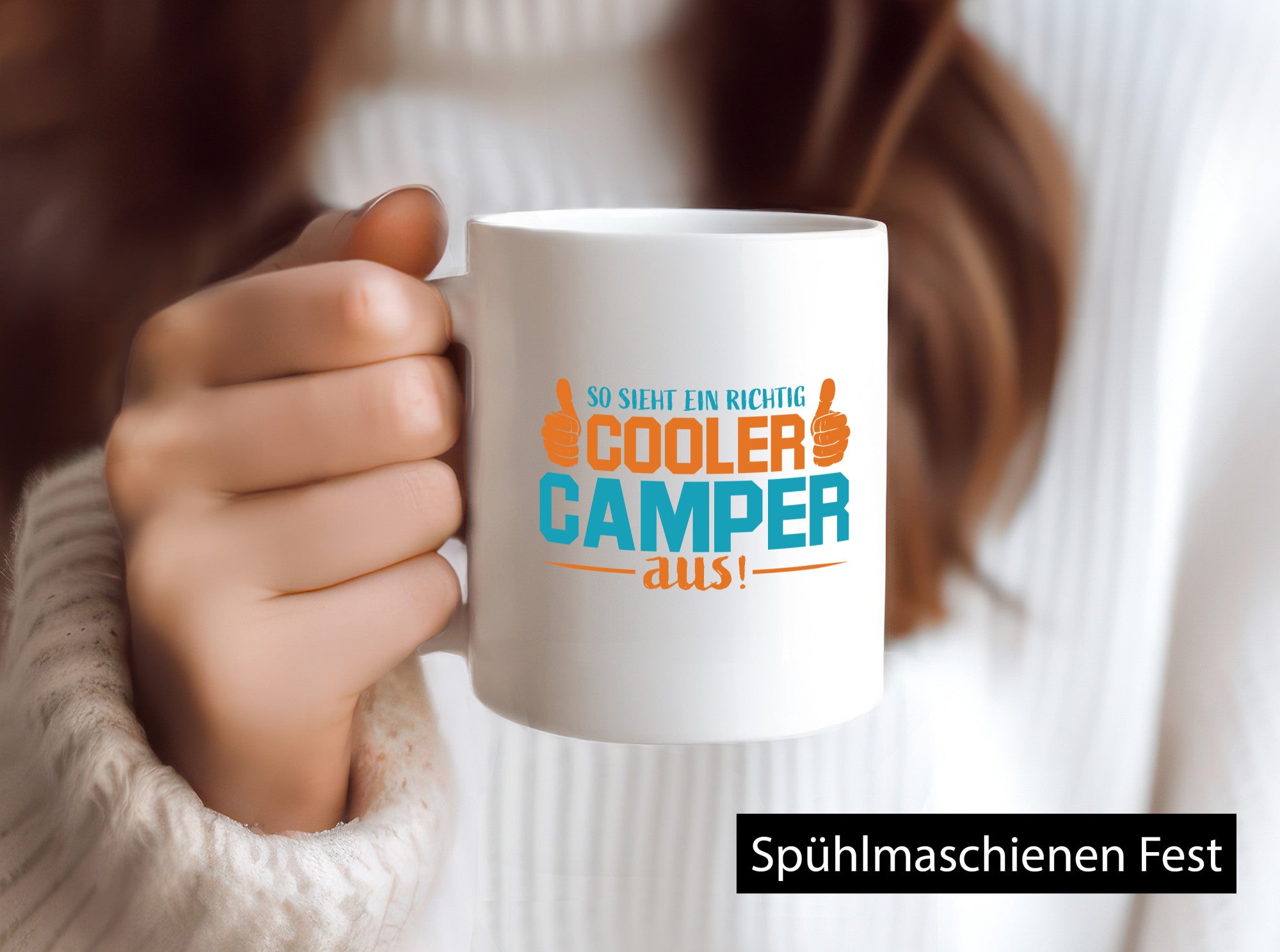 Richtig Cooler Camper | Daumen hoch Geschenk Humor Geschenkidee lustiger Spruch