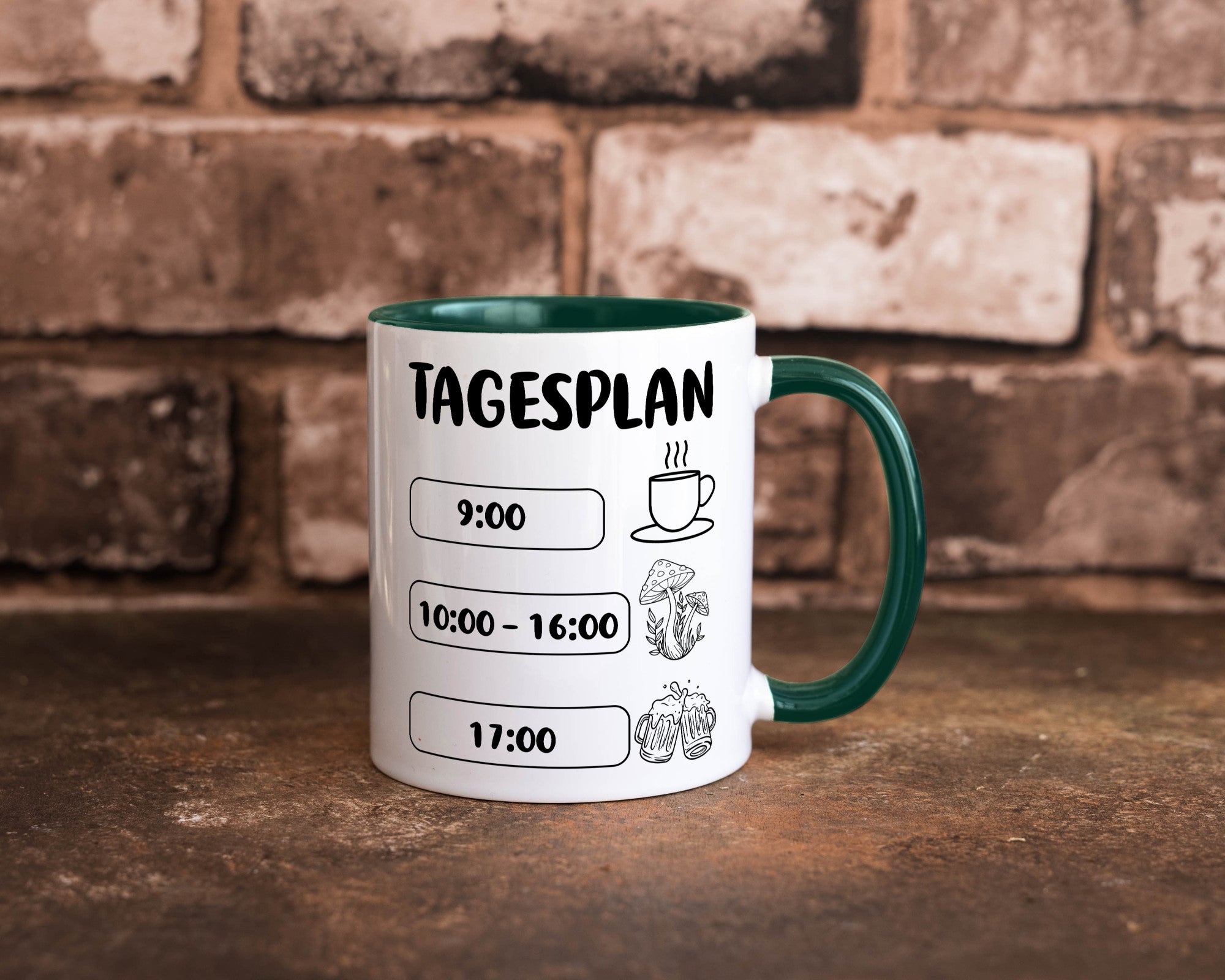 Tagesplan Pilzsammler | Pilze Wald v2 Geschenk Humor Geschenkidee lustiger