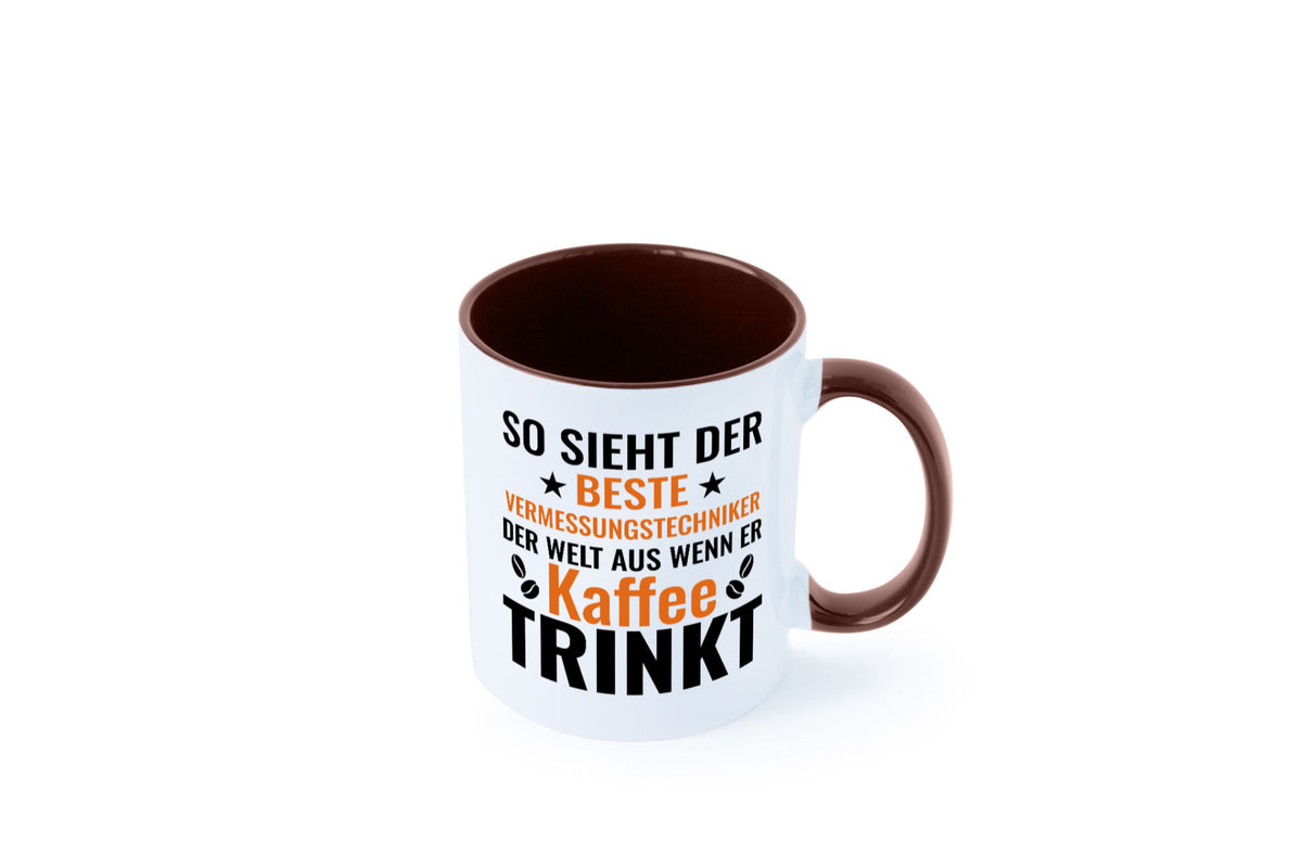 Kaffee trinkt: Vermessungstechniker | Techniker Geschenk Humor Geschenkidee Tasse