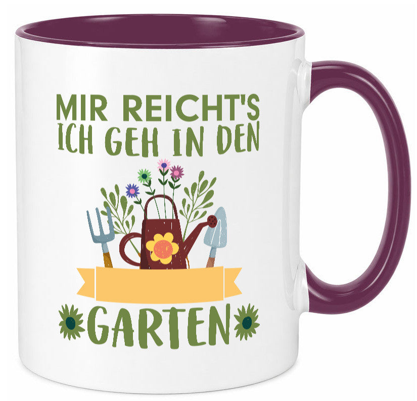 Ich geh in den Garten | Gärtner Tasse Gartenarbeit Humor Arbeit Kollegen Büro
