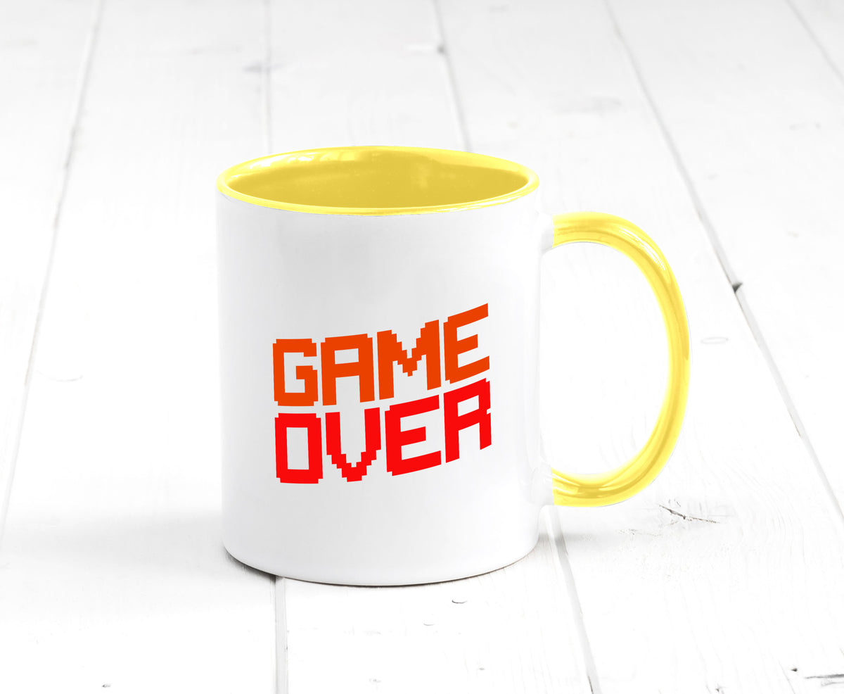 Game Over | Gamer Zocker Retro PC Nerd Pixel Geschenkidee Humor Tasse