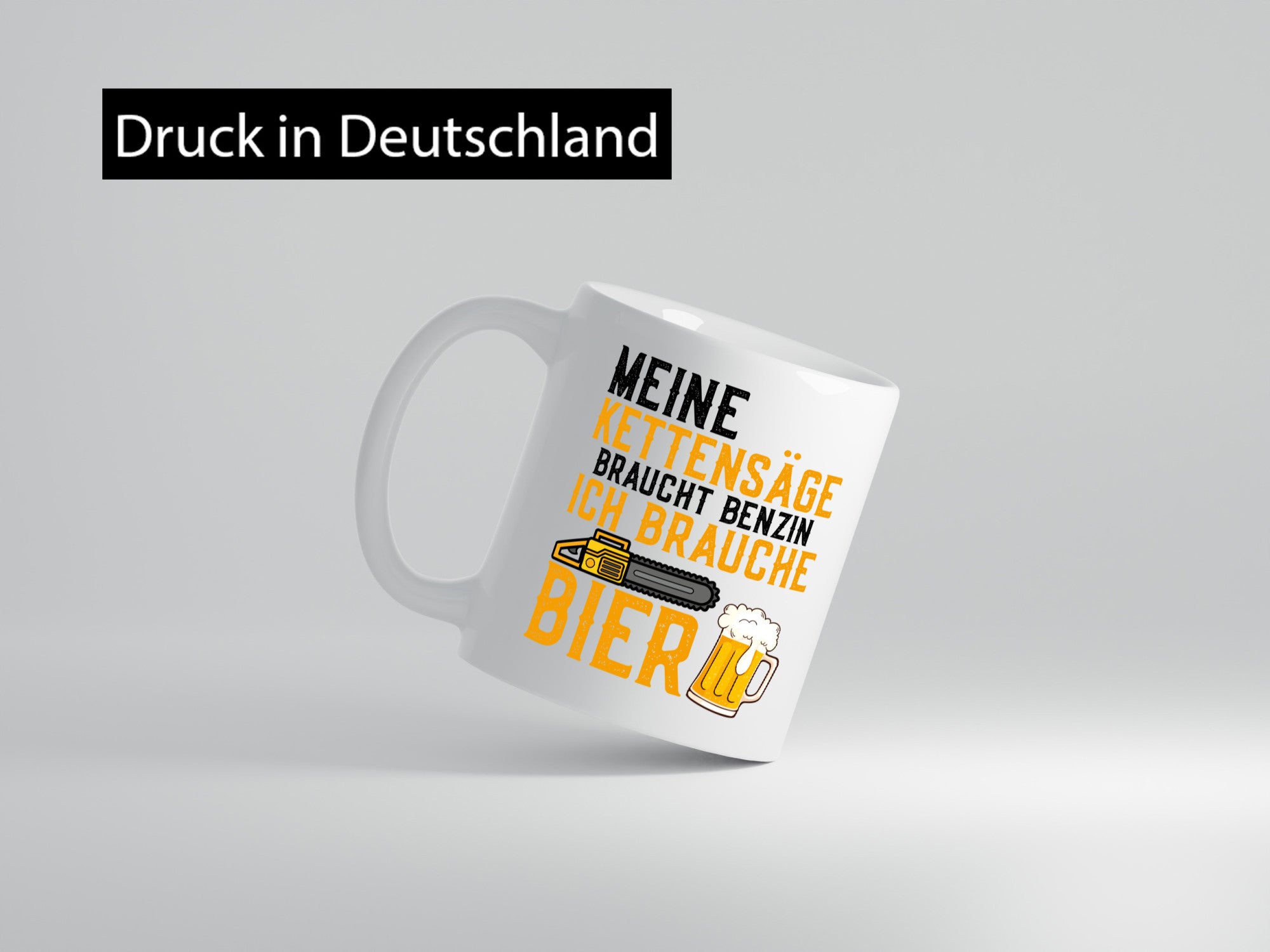 Ich brauche Bier | Motorsäge Wälder Mitarbeiter Chef lustig Arbeit Kollegen