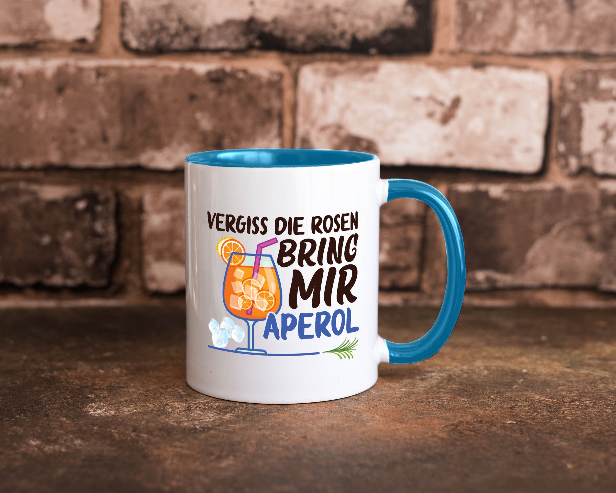Bring mir Aperol | Rosen Paar Party Geschenkidee Humor Tasse