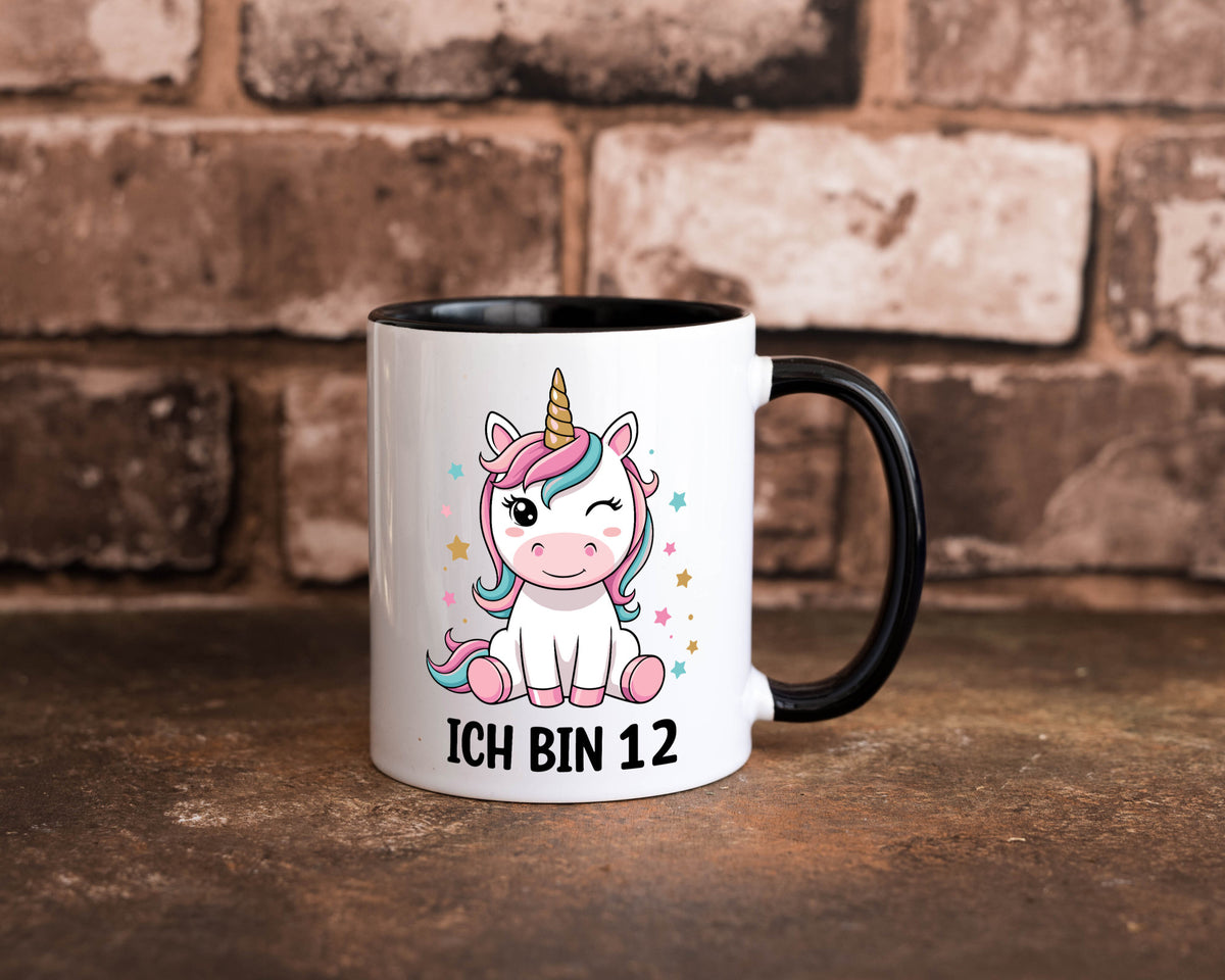 12. Geburtstag | 12 Jahre Einhorn Mädchen lustig Geschenkidee Geschenk Tasse