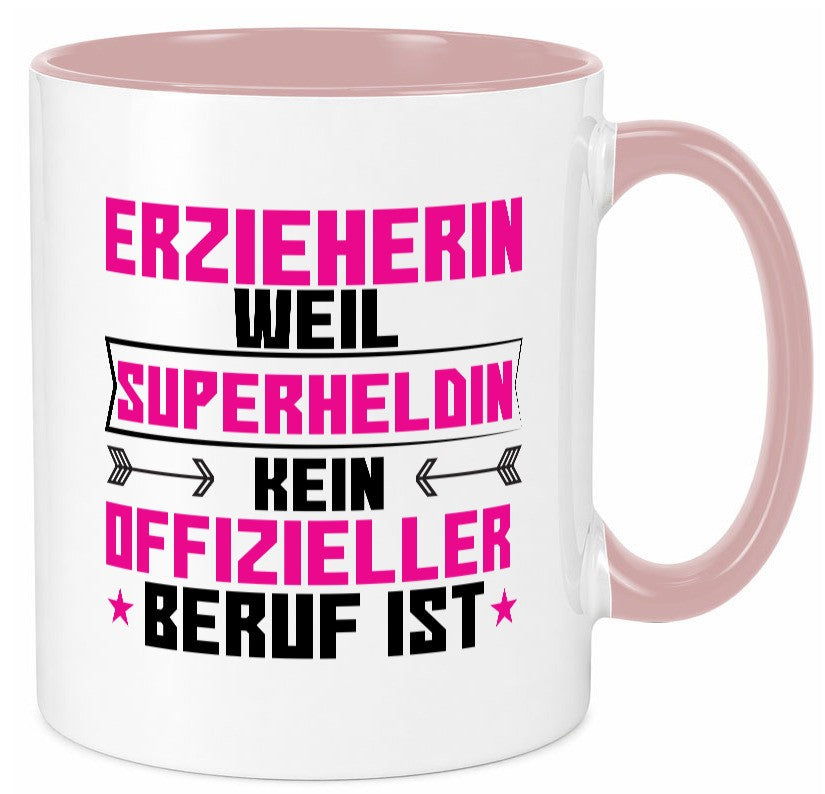 Superheldin Erzieherin | Pädagogin Schule Geschenkidee Humor Tasse