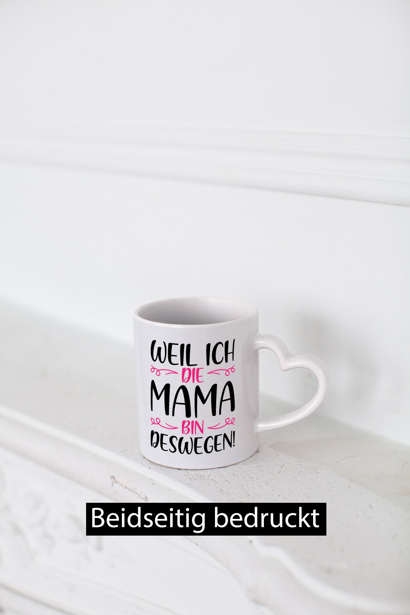 Weil ich Mama bin | Blümchen lustig Familie Geschenkidee Geschenk Tasse