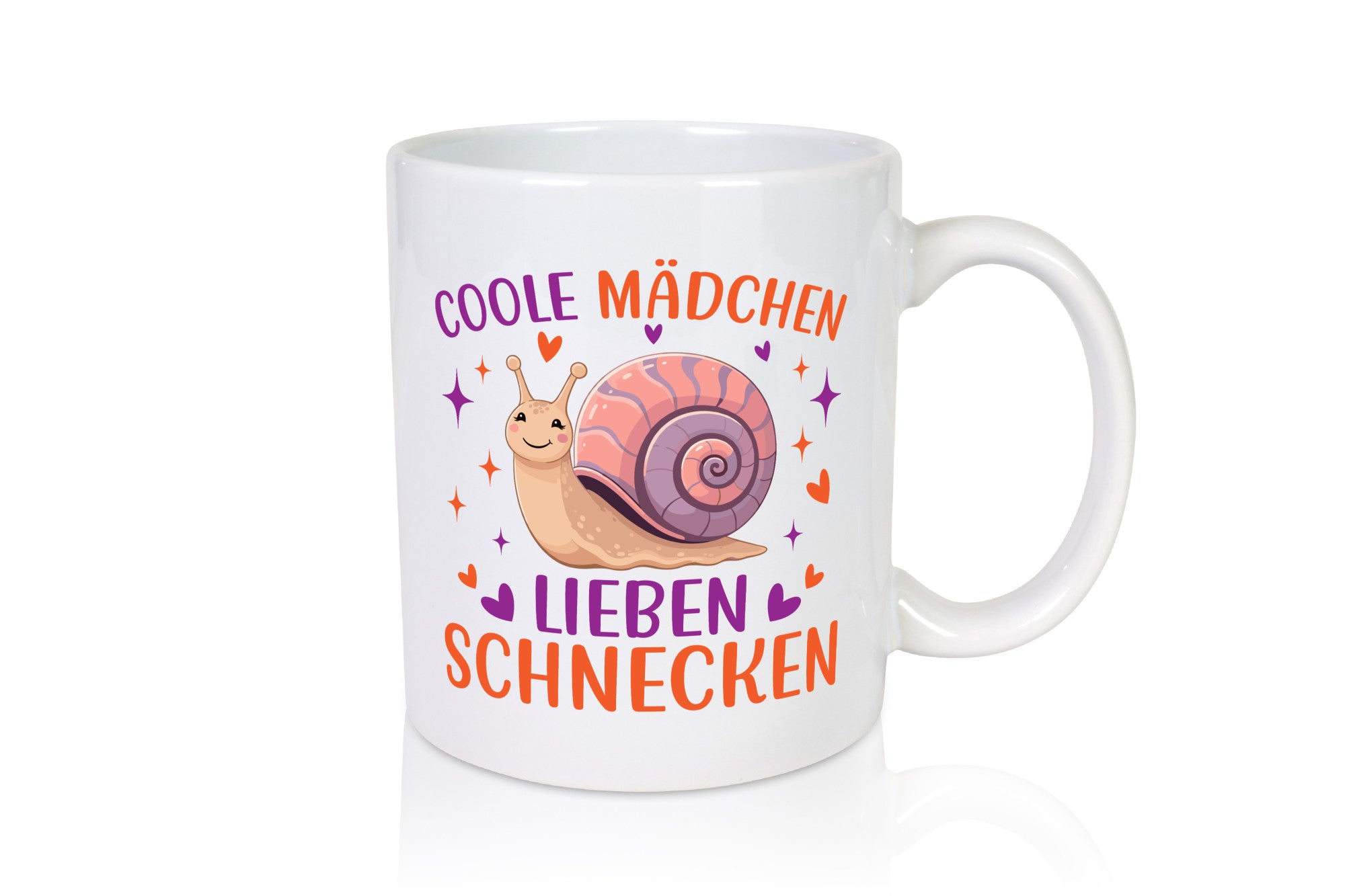 Coole Mädchen lieben Schnecken lustiger Spruch Geschenk Humor Geschenkidee Tasse