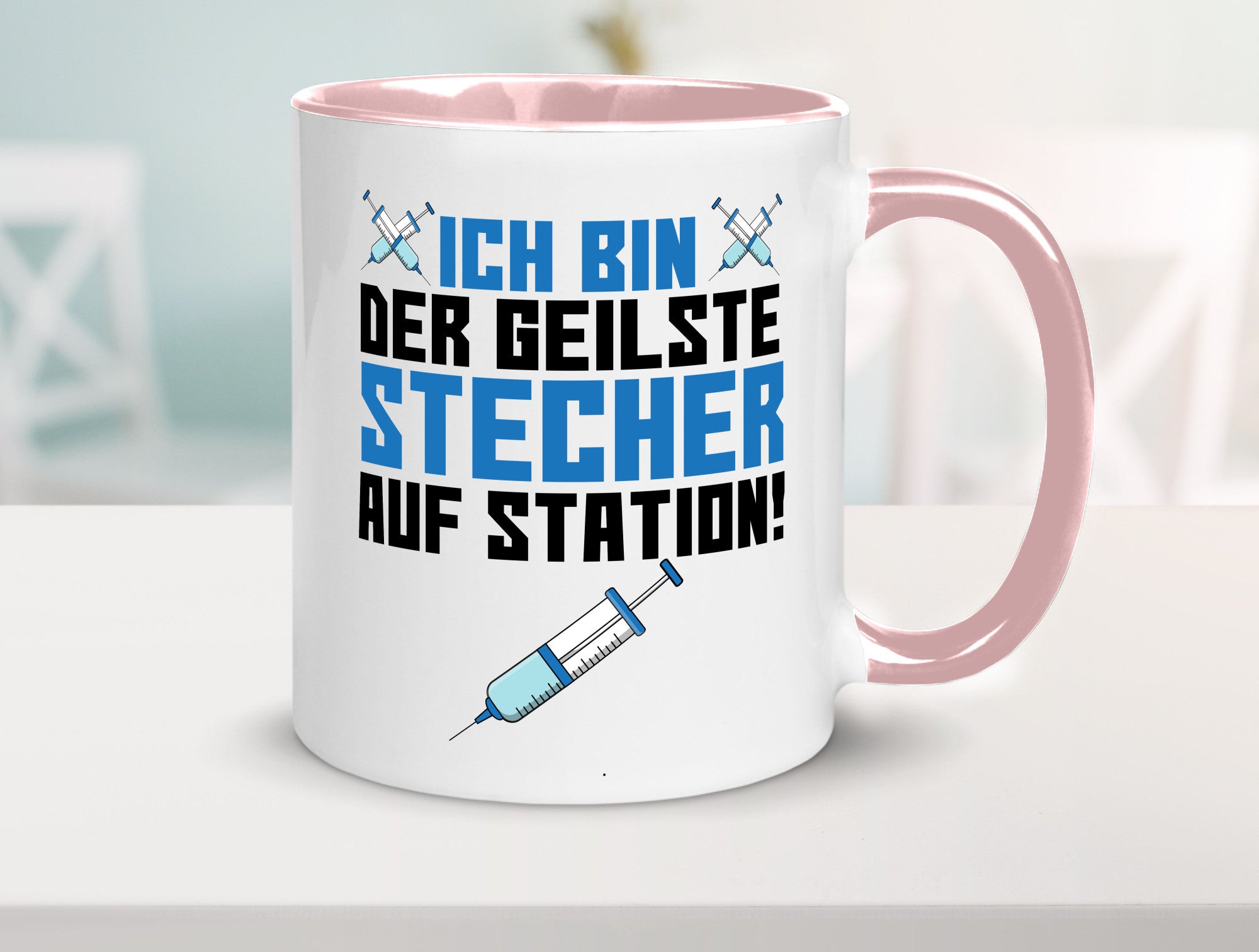Ich bin der geilste Stecher | Pfleger Arzt Spritze lustig Humor Geschenkidee