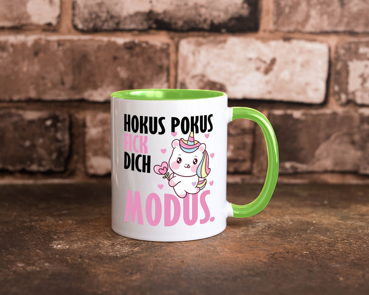 Hokus Pokus lustiger Spruch Geschenk Humor Geschenkidee Tasse
