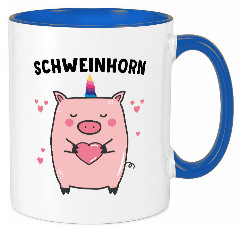 Schweinhorn lustig Humor Geschenkidee Geschenk Tasse