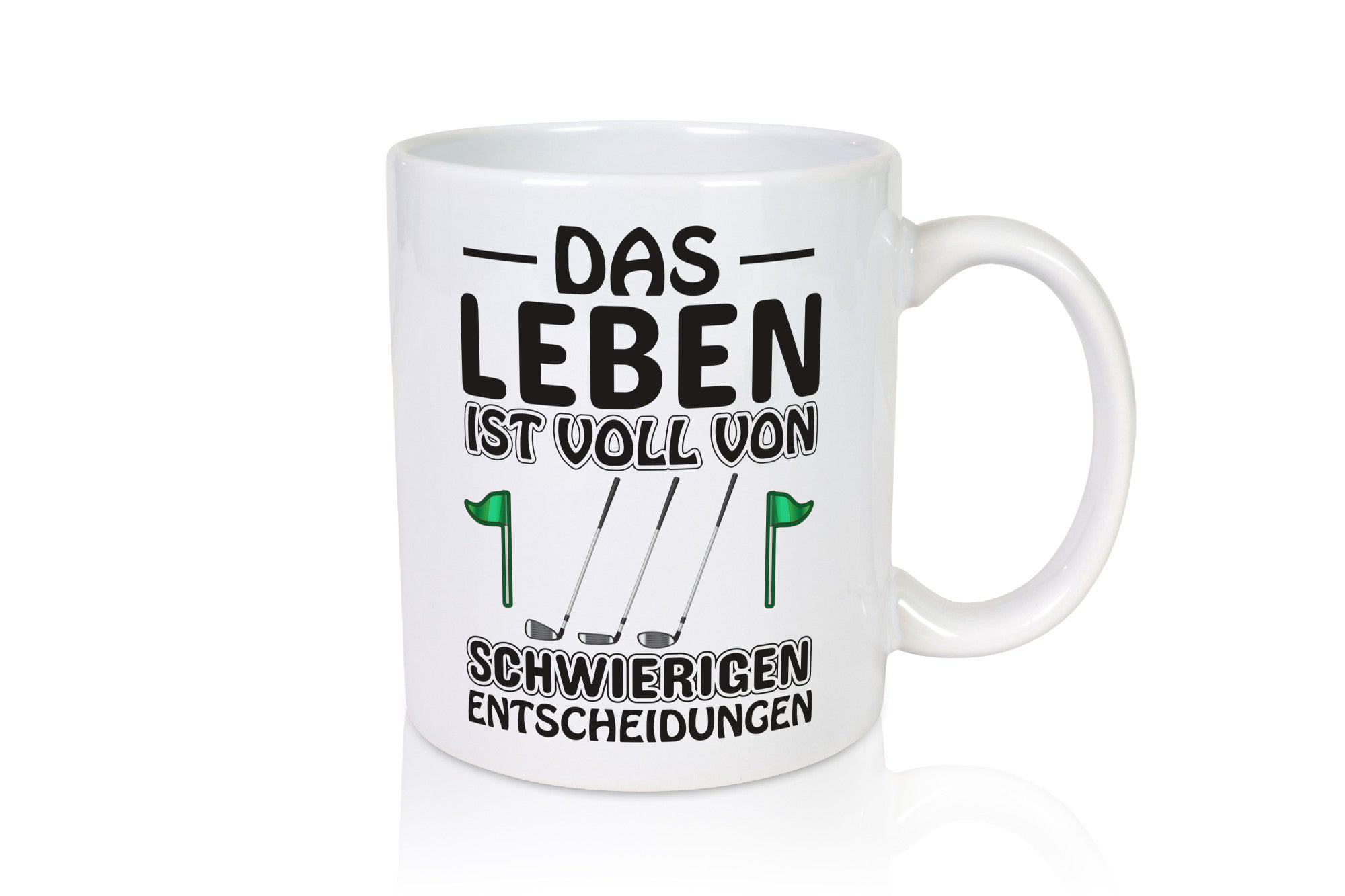 Schwierige Entscheidungen | Golfer Tasse Golf Spieler Geschenkidee Humor