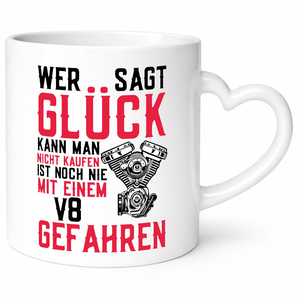 Glück kann man kaufen | V8 Motor Autofan Zahnrad Auto lustiger Spruch Geschenk