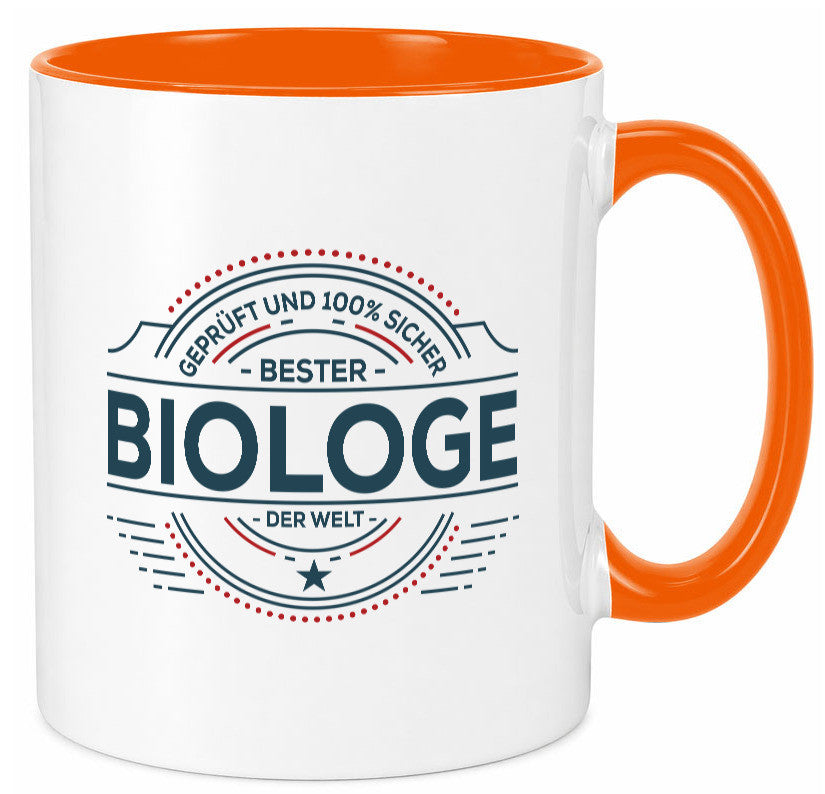 Geprüft und sicher: Biologe | Biologie Naturforscher Geschenk Humor Tasse