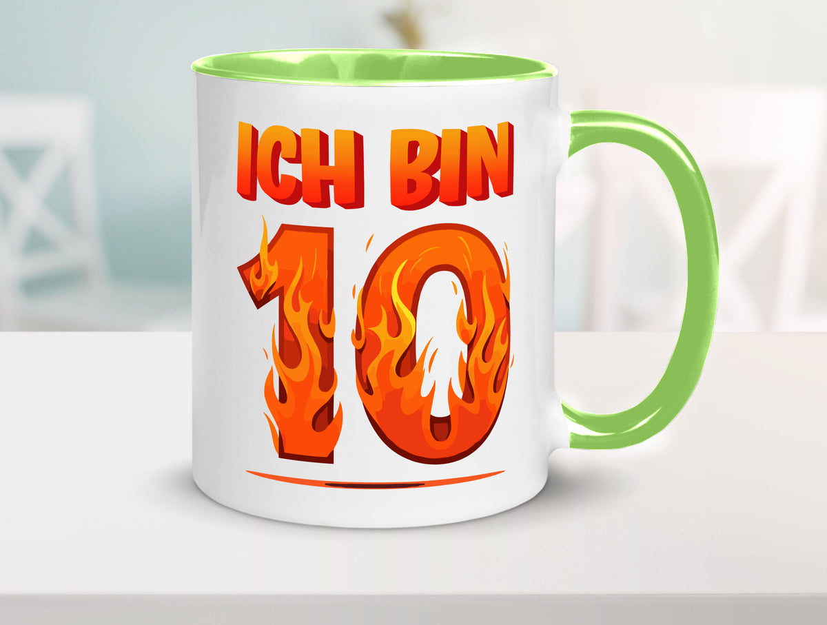 10. Geburtstag | 10 Jahre Drache lustiger Spruch Geschenk Geschenkidee Tasse