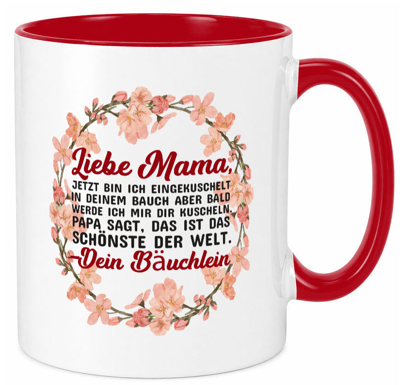 Liebe Mama | Schwangerschaft Tasse Baby süß Humor Familie Geschenkidee